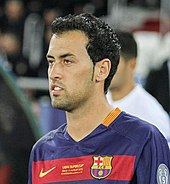 Busquets trong trận UEFA Super Cup 2015 gặp Sevilla
