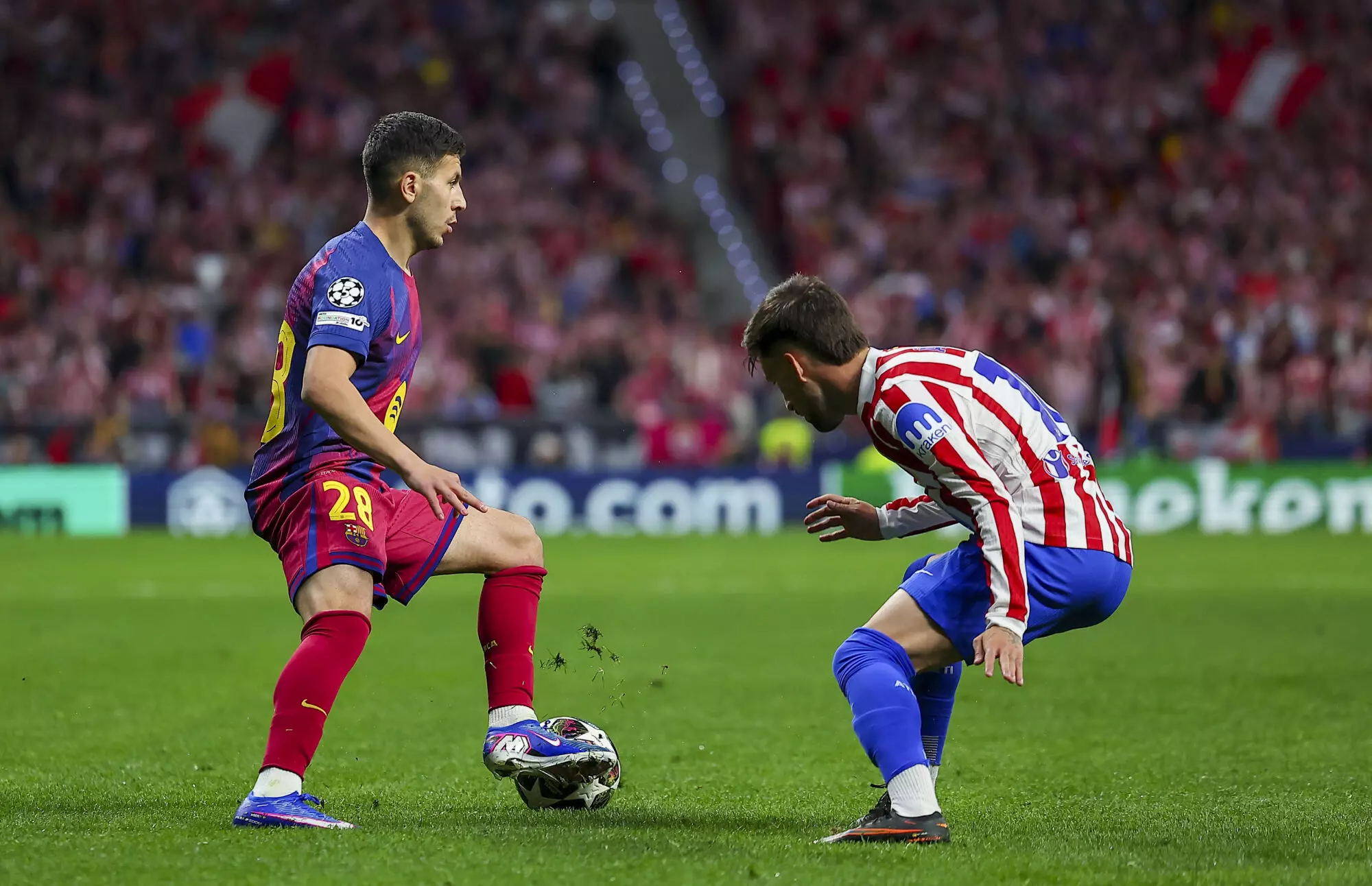 Roony Bardghji có vài phút ít ỏi trong trận gặp Atletico Madrid