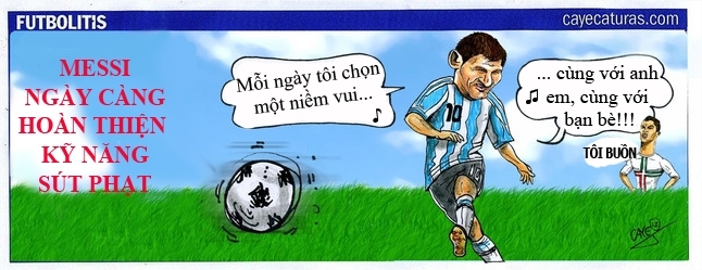 Kỹ năng sút phạt trực tiếp của Messi ngày càng tốt lên