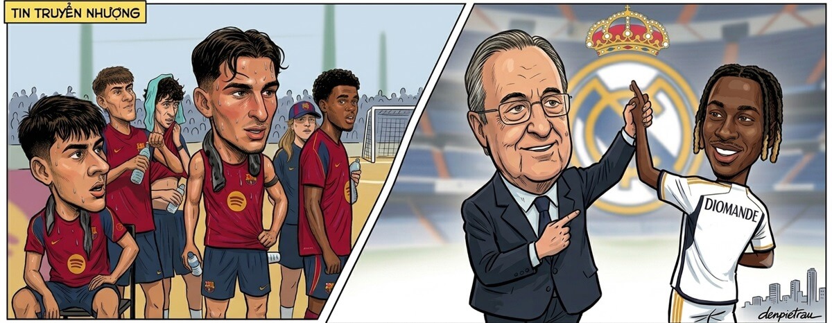 [Biếm hoạ] Real Madrid ra mắt Yan Diomande