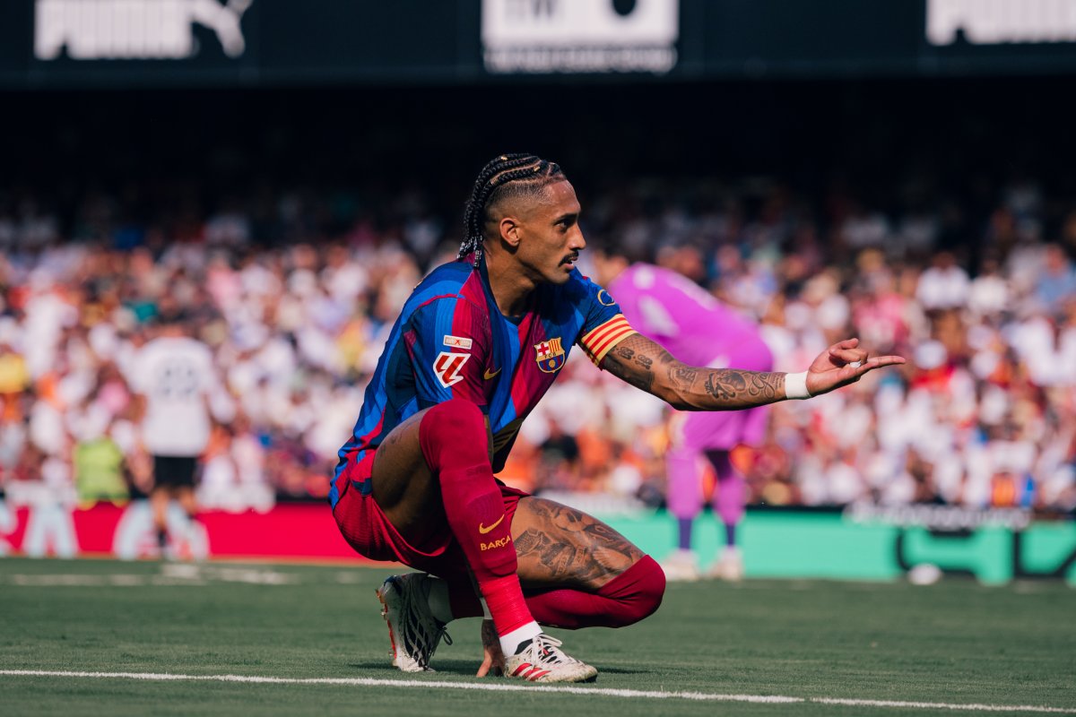 Raphinha hướng tới kỷ lục ghi bàn lịch sử trong màu áo Barcelona
