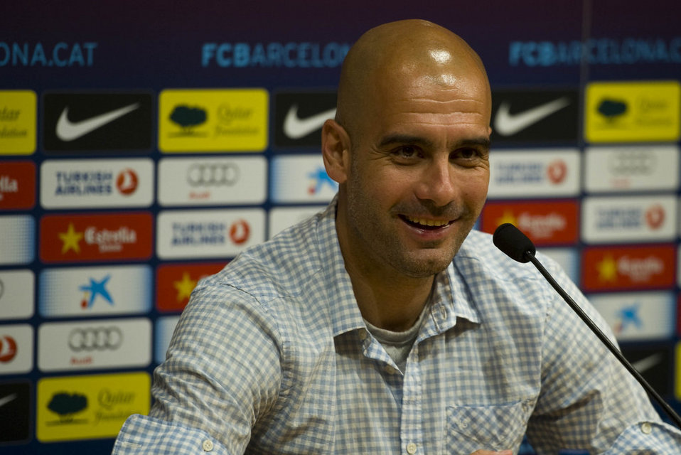 Pep họp báo trước trận derby với Espanyol Pep họp báo trước trận derby với Espanyol