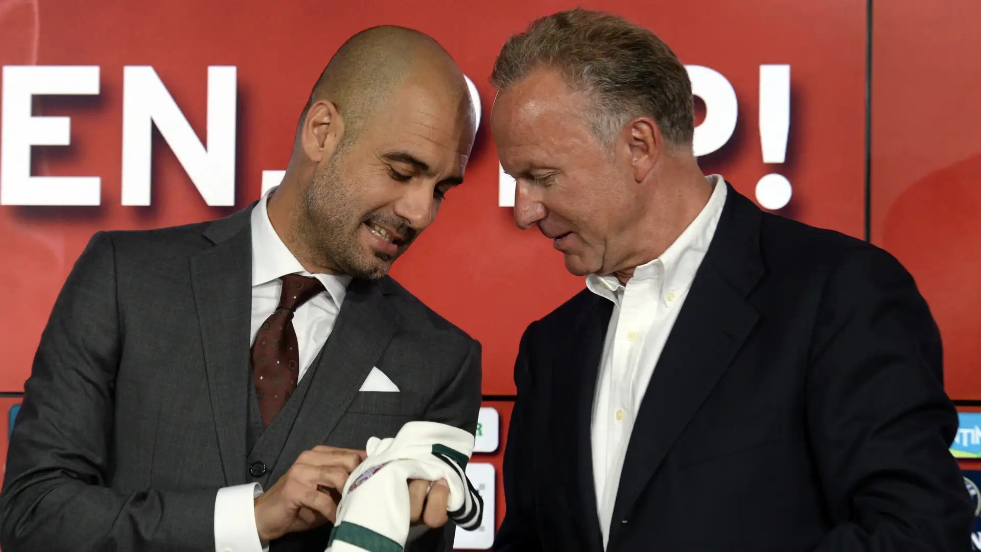 Rummenigge và Pep Guardiola