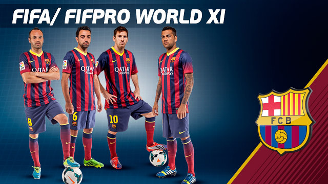 Các cầu thủ Barça trong đội hình tiêu biểu năm 2013 Các cầu thủ Barça trong đội hình tiêu biểu năm 2013